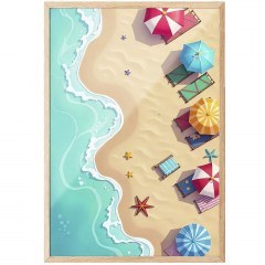 Κάδρο 862VRL2834 50x70cm Multi Wallity