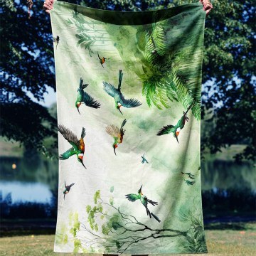 Πετσέτα Θαλάσσης Water Color Jungle 450AST1201 Multi L'Εssentiel Maison