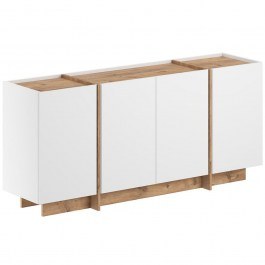 Μπουφές Dorma 632NRD1114 180x45x80cm Pine Natural-White WHITE