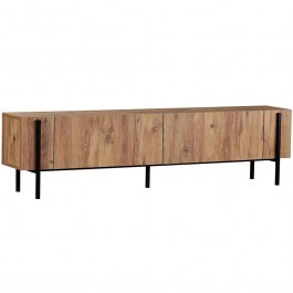 Έπιπλο Τηλεόρασης Nexus 993NRD1107 180x30x45cm Natural Pine-Black NATURAL