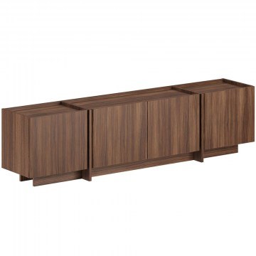 Έπιπλο Τηλεόρασης Lowen 632NRD1110 180x35x46cm Walnut