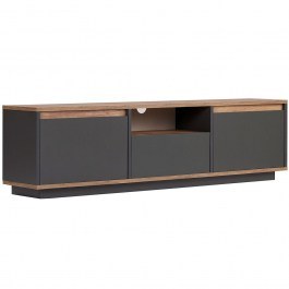 TV Furniture Sentinel 241NRD1352 160x30x42cm Anthracite-Natural Pine ANTHRACITE-NATURAL