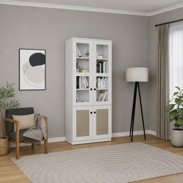 Βιβλιοθήκη Lisa 350MWD1230 80x37x190cm White