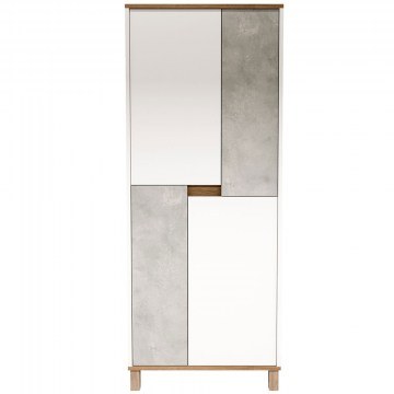Στήλη Μπάνιου Nord 336VIN1106 69,7x40x175cm White-Grey