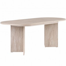 Τραπέζι Επεκτεινόμενο Sorell 754NRD1101 160/200x90x75cm Travertine Beige BEIGE