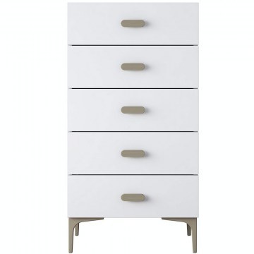 Συρταριέρα 893RAN5829 55,4x45x105,4cm White
