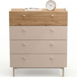 Συρταριέρα Luke 336VIN2507 80x41,8x93,1cm Oak-Sand OAK-SAND