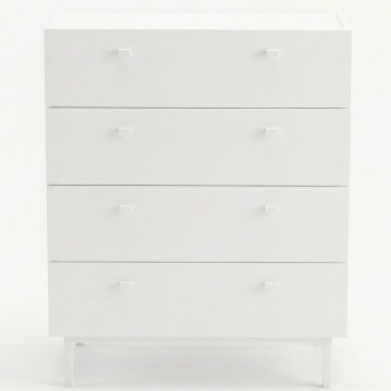 Συρταριέρα Luke 336VIN2508 80x41,8x93,1cm White