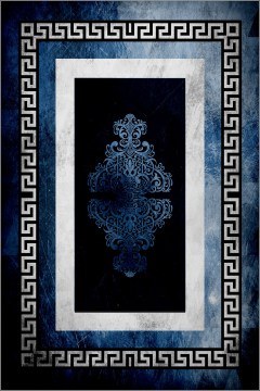 Χαλί CT-1006 896BLE1135 Blue-White-Black Conceptum Hypnose