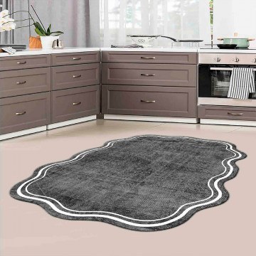 Χαλάκι Κουζίνας Wookece283 708HFT1633 Dark Grey-White Conceptum Hypnose