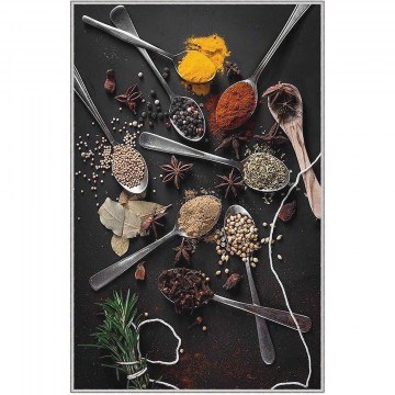 Kitchen Mat Hmnt563 476HFT1468 Black-Multi 50X80 Conceptum Hypnose