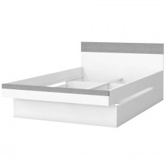 Κρεβάτι Bron (Για Στρώμα 120x200cm) 161271199 126x205x80cm White-Grey