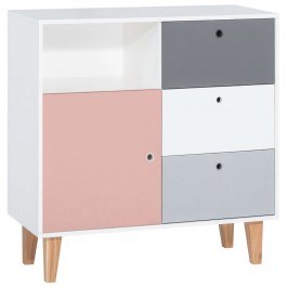 Συρταριέρα Concept II 162075969 103,2x55x96,3cm Multi-Pink MULTI-PINK