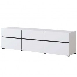 Έπιπλο Τηλεόρασης Orwell II 162693379 180x40x48cm White-Black WHITE