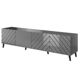 Έπιπλο Τηλεόρασης Abeto Plus 162297419 200x42x52cm Graphite GRAPHITE