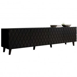 TV Furniture Asti 162581509 200x42x52cm Black BLACK