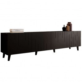 TV Furniture Bari 162581619 200x42x52cm Black BLACK