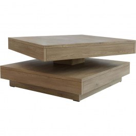 Τραπεζάκι Σαλονιού Nenani 163062549 70x70x34cm Natural NATURAL