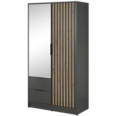 Double Wardrobe Nolan 162395389 105x51x200cm Graphite