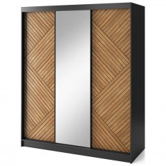 Double Sliding Wardrobe Phylo III 162738569 180x60x220cm Oak-Black