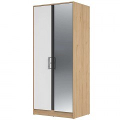 Double Wardrobe Janet 162330429 84x60x200cm Oak-Black