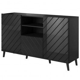 Μπουφές Abeto 162296569 150x42x82cm Black BLACK