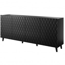 Buffet Asti 162581559 200x42x82cm Black BLACK