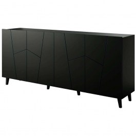 Μπουφές Etna 162588349 201x42x83cm Black BLACK