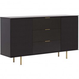 Buffet Nubia 162740059 150x41x80cm Black-Gold BLACK