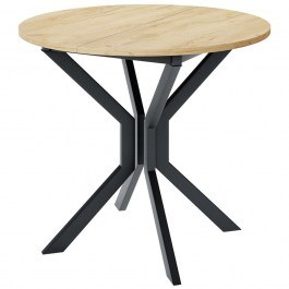 Τραπέζι Επεκτεινόμενο Dione 162729139 90/130x90x77cm Natural-Black NATURAL-BLACK