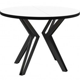 Τραπέζι Επεκτεινόμενο Randi 162749109 100/176x100x76cm White-Black WHITE-BLACK