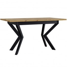 Τραπέζι Επεκτεινόμενο Ikonic II 162704499 140/180x80x79cm Natural-Black NATURAL-BLACK