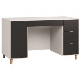 Γραφείο Simple 140 16630469 140x65x77,5cm White-Black WHITE-BLACK