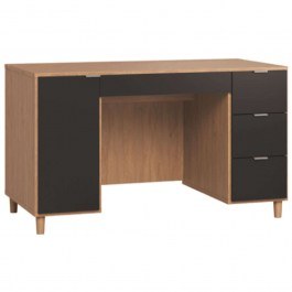 Γραφείο Simple 140 16630449 140x65x77,5cm Natural-Black NATURAL-BLACK