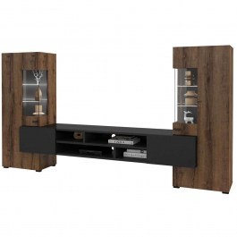 TV Composition Bryant 162608589 269,8x45x143cm Brown-Black BROWN