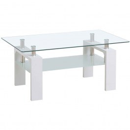 Τραπεζάκι Σαλονιού Primordial 162894209 100x60x44cm White WHITE