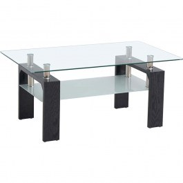 Τραπεζάκι Σαλονιού Primordial 162894229 100x60x44cm Black BLACK