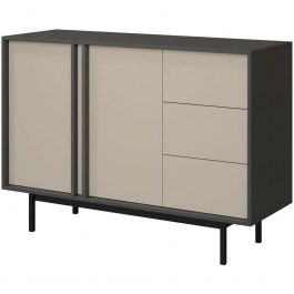 Μπουφές Alsy Reg II 162913189 123x43x87cm Anthracite-Beige ANTHRACITE-BEIGE