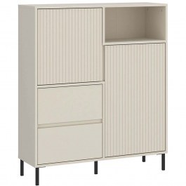 Μπουφές Anel Slim 162905559 105,4x40x117,2cm Cashmere CASHMERE