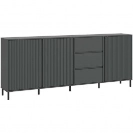 Μπουφές Anel Plus 162905339 212x40x91,6cm Anthracite ANTHRACITE