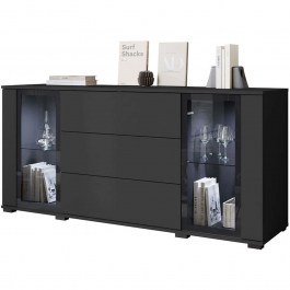 Buffet Caro 162900439 150x40x70cm Black BLACK