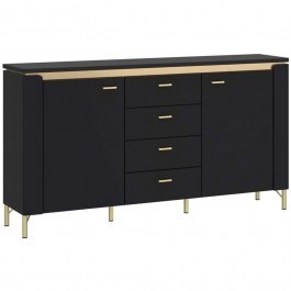 Buffet Eclat 162801019 155,3x40x87,3cm Black BLACK
