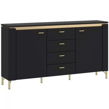Buffet Eclat 162801019 155,3x40x87,3cm Black