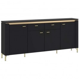 Μπουφές Eclat Plus 162801059 200,3x40x87,3cm Black BLACK