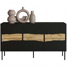 Μπουφές Inserto 162894419 144x40x80cm Black BLACK