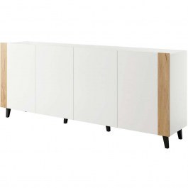 Μπουφές Faro 162588709 201x42x83cm White-Natural WHITE