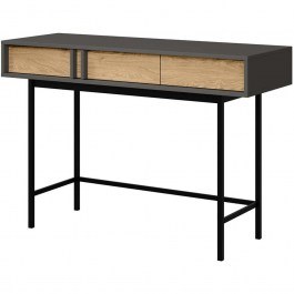 Κονσόλα Alsy Reg 162913559 123x43x83cm Anthracite-Natural ANTHRACITE-NATURAL