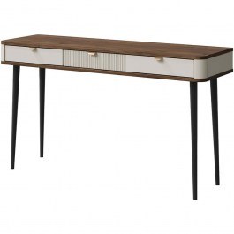 Console Marly Reg 162908559 130x40x82cm Off White-Brown WHITE-BROWN