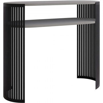 Κονσόλα Fikoli 163033119 100x30x86cm Grey-Black