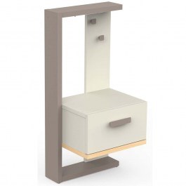 Κομοδίνο Camilla 162807599 39,2x31,4x84,2cm Multi-Grey MULTI-GREY